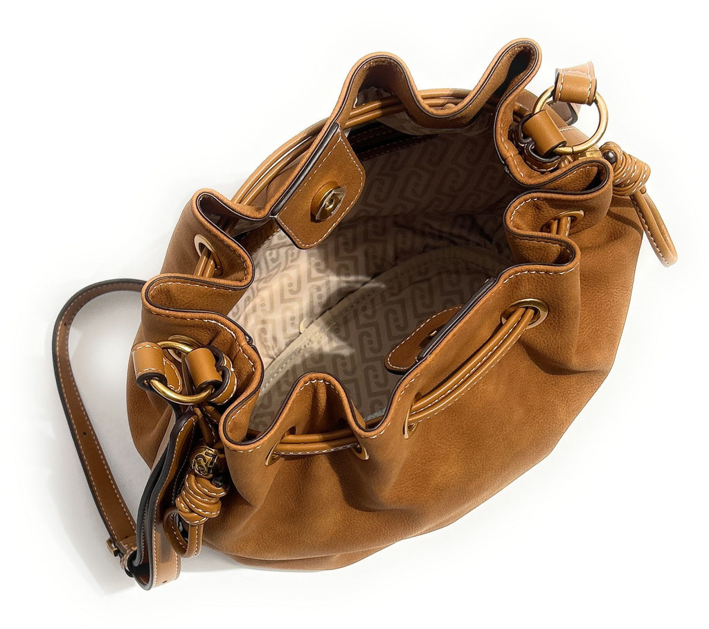 Borsa Liu-jo a secchiello bucket Ginesa cammello BS26LJ30 AA6085 E1116