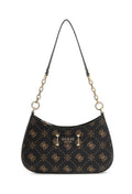 Borsa Guess Carrie top zip shoulder bag espresso logo BS26GU83 SG783308