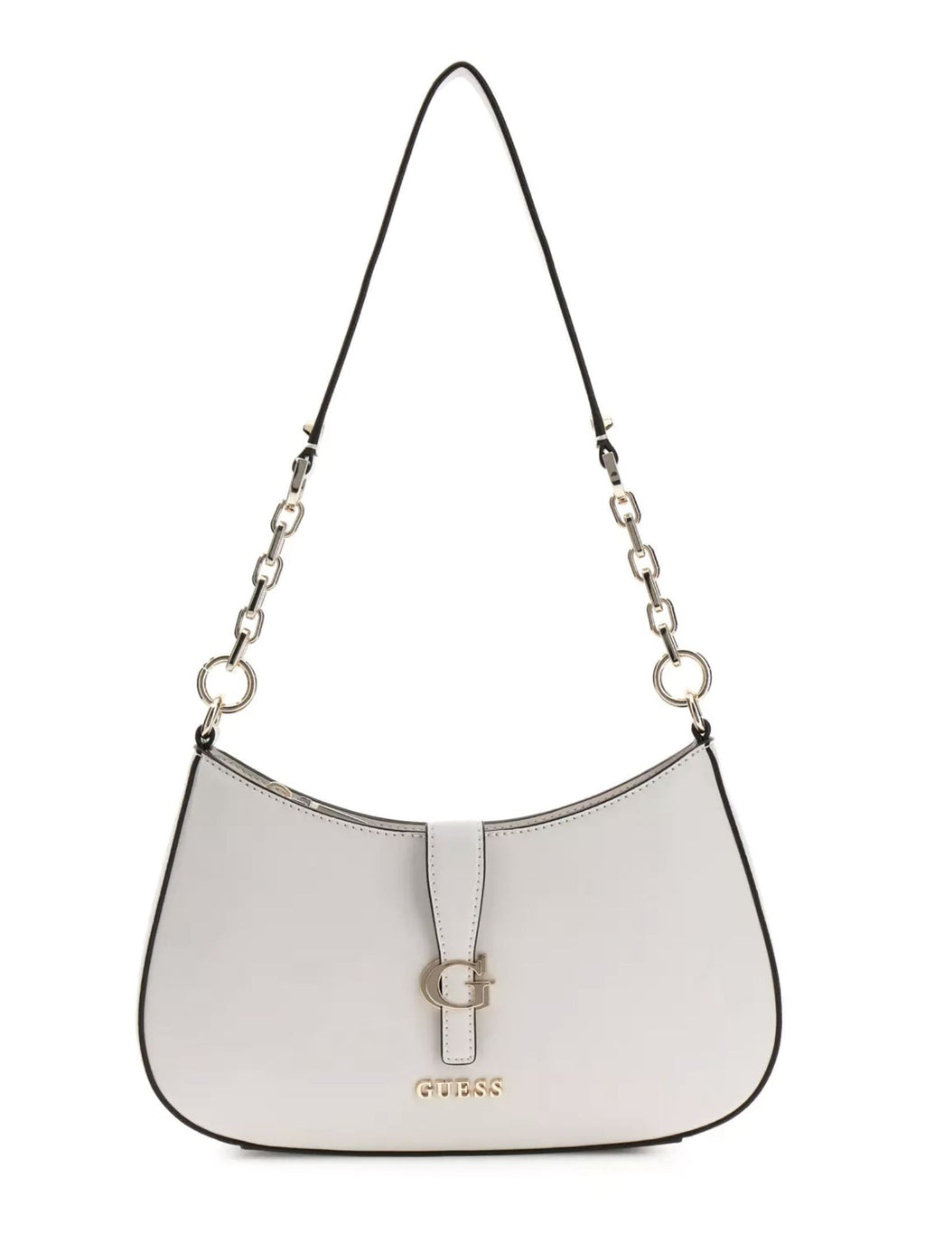 Borsa donna Guess Carrie top zip shoulder bag stone BS26GU86 VG989618