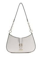 Borsa donna Guess Carrie top zip shoulder bag stone BS26GU86 VG989618