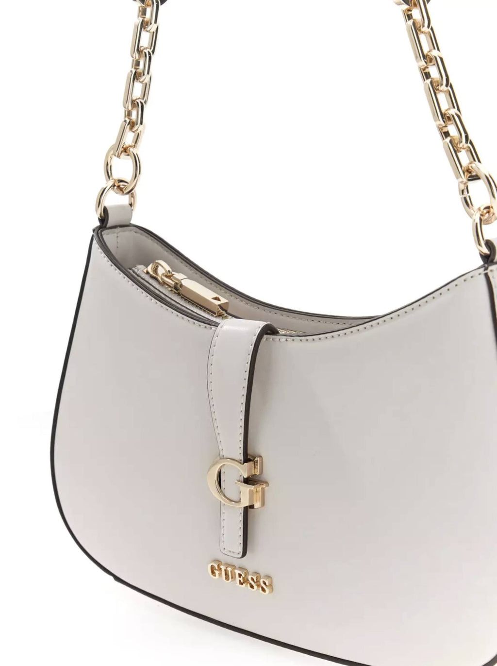 Borsa donna Guess Carrie top zip shoulder bag stone BS26GU86 VG989618