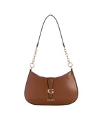 Borsa donna Guess Carrie top zip shoulder bag cognac BS26GU87 VG989618