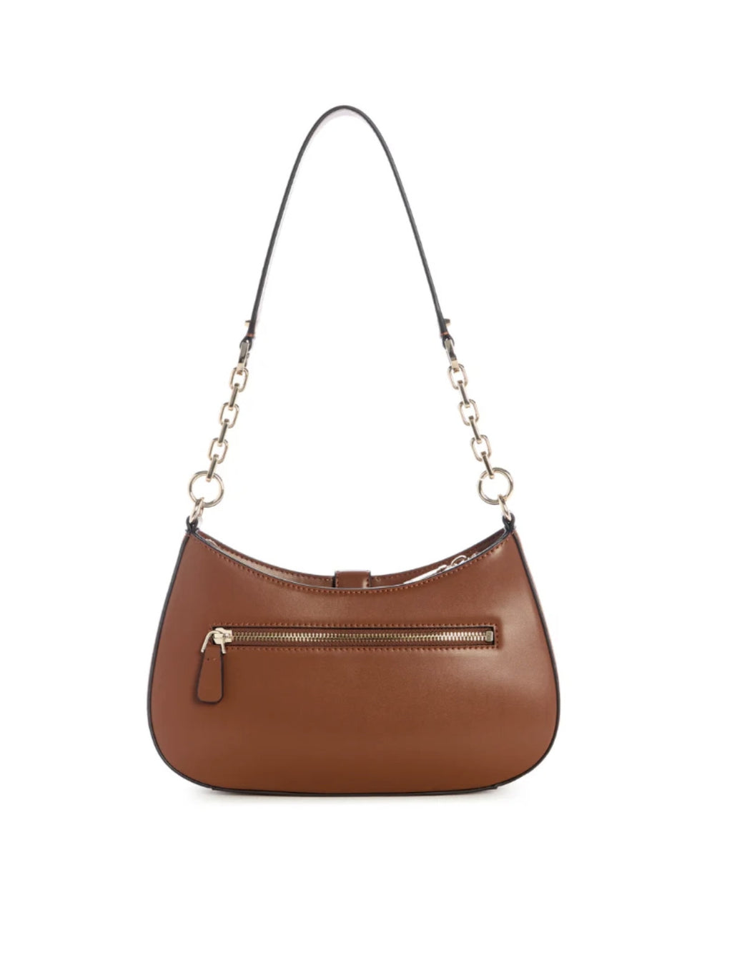 Borsa donna Guess Carrie top zip shoulder bag cognac BS26GU87 VG989618