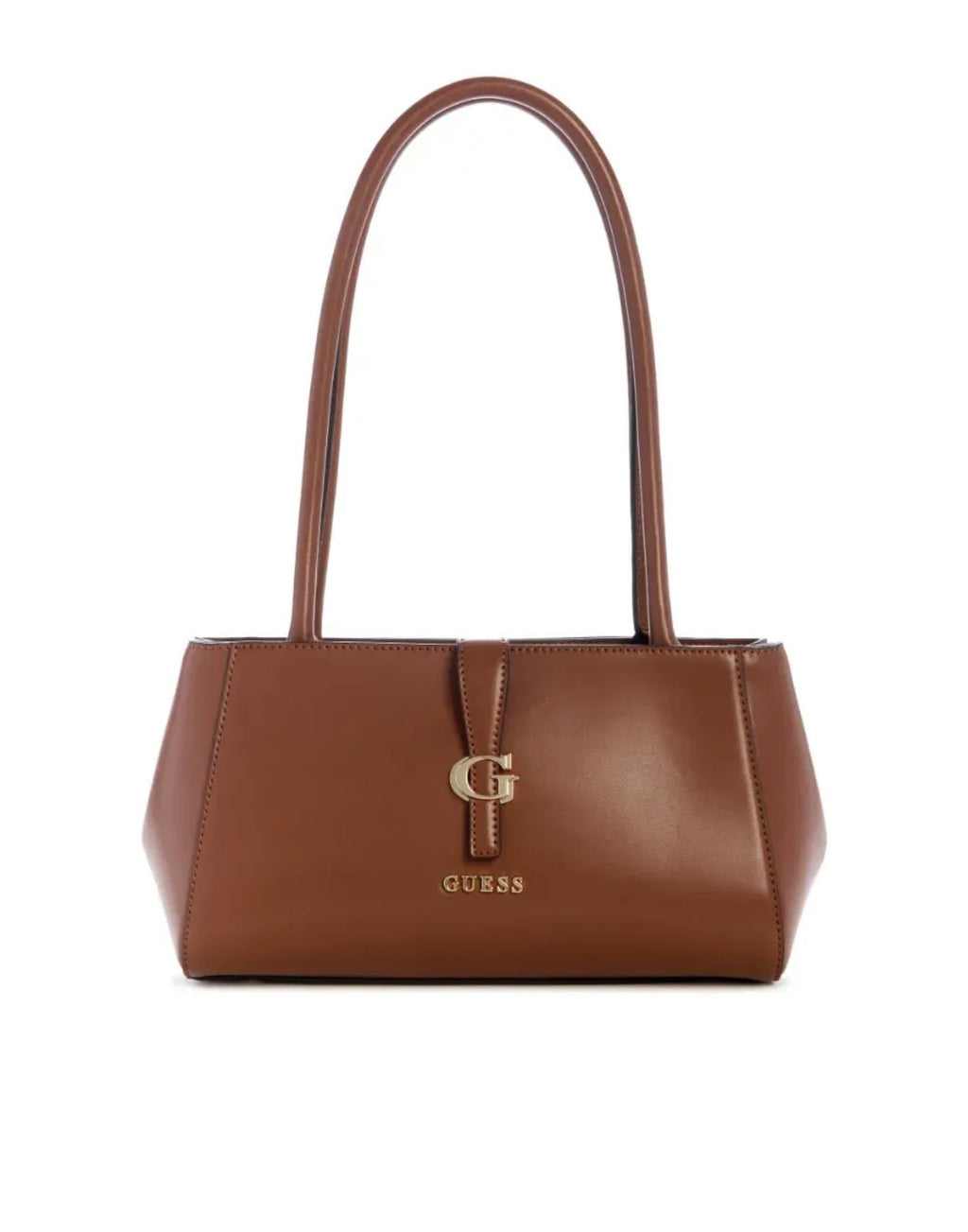 Borsa donna Guess Carrie shoulder satchel cognac BS26GU84 VG989608