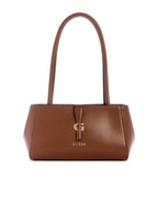 Borsa donna Guess Carrie shoulder satchel cognac BS26GU84 VG989608