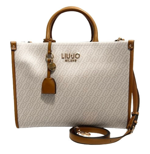 Borsa donna Liu-jo M Tote Ridhi testa di naturale BS26LJ32 AA6206 E1092