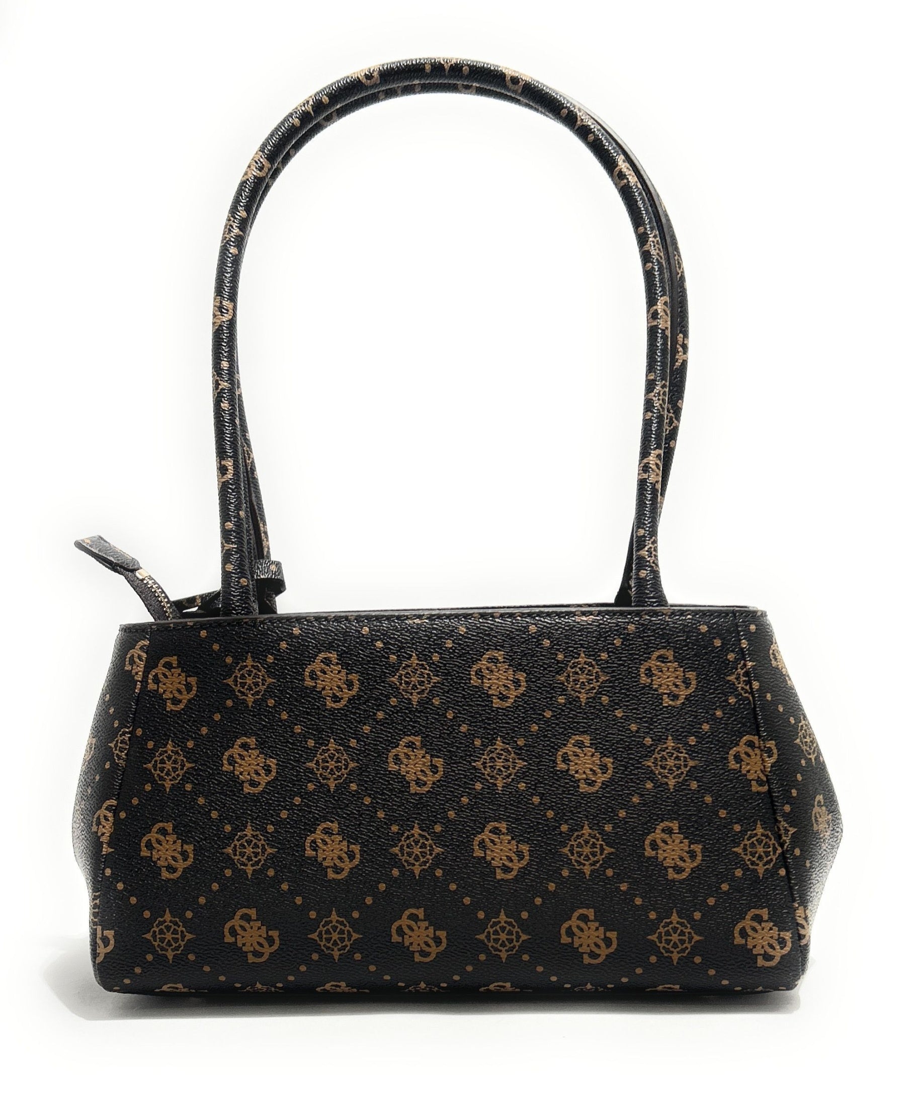 Borsa donna Guess Carrie logo satchel espresso logo BS26GU90 GP989808