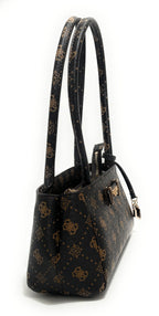 Borsa donna Guess Carrie logo satchel espresso logo BS26GU90 GP989808