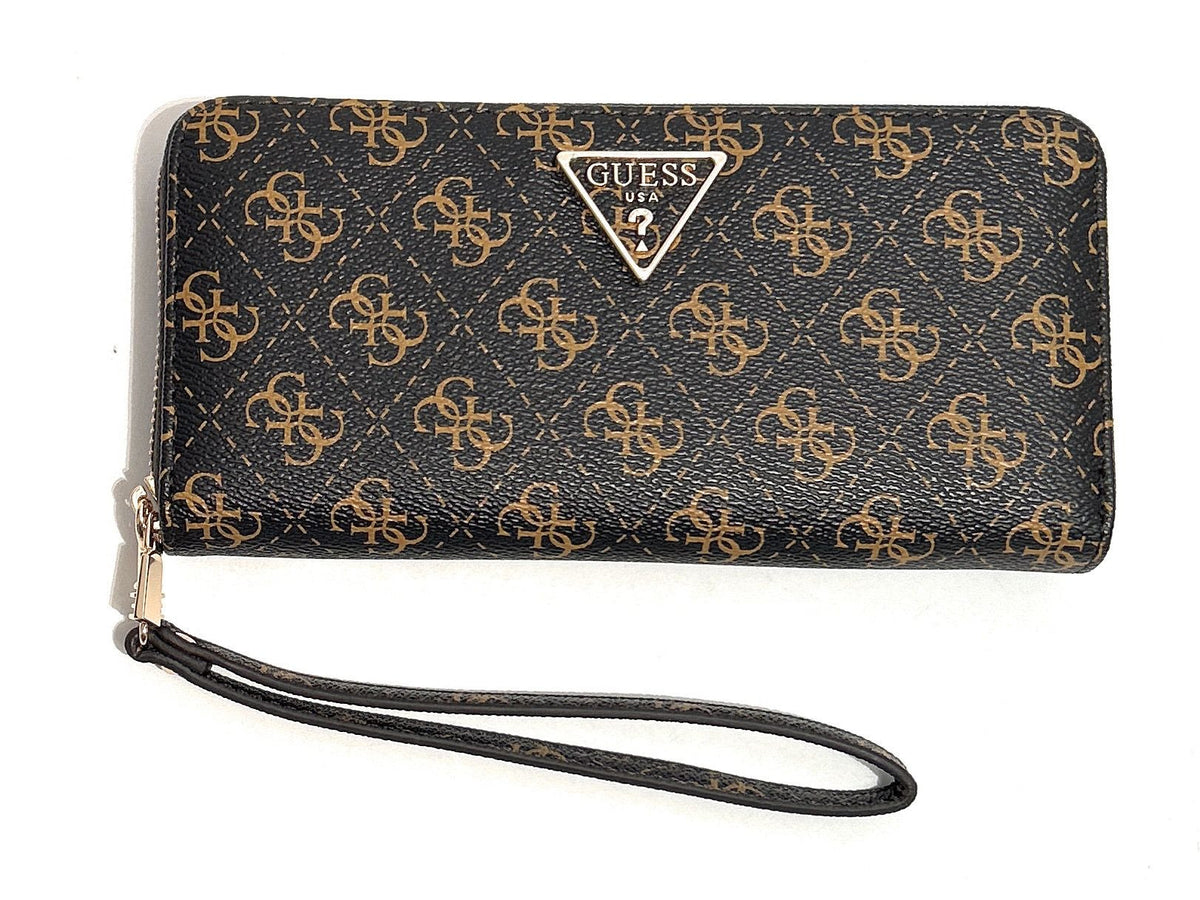 Portafoglio donna Guess Laurel II slg brown logo AS26GU18 QL7459146