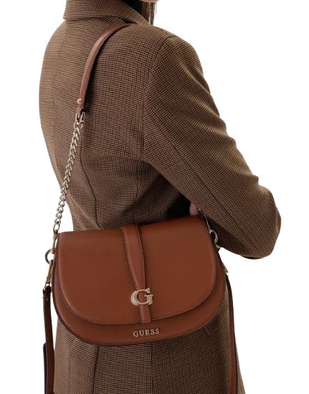 Borsa donna Guess Carrie bag cognac BS26GU98 VG989620