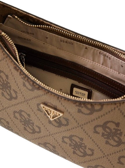 Borsa donna Guess Noelle II latte logo/brown BS26GU100 SO967218