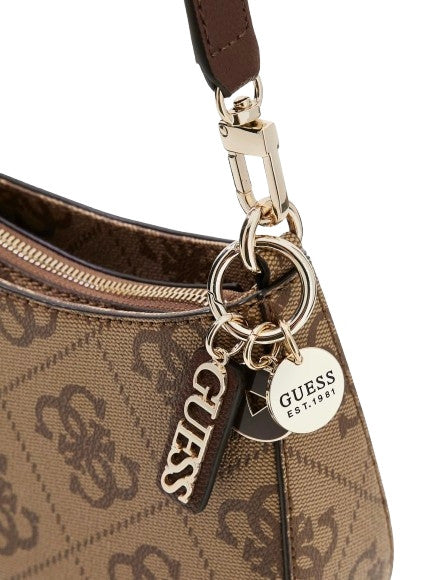 Borsa donna Guess Noelle II latte logo/brown BS26GU100 SO967218