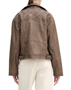 Giacca donna Guess Biker jacket similpelle marrone ES26GU16 W6RL09WH1X0