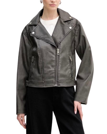 Giacca donna Guess Biker jacket similpelle nero ES26GU17 W6RL09WH1X0