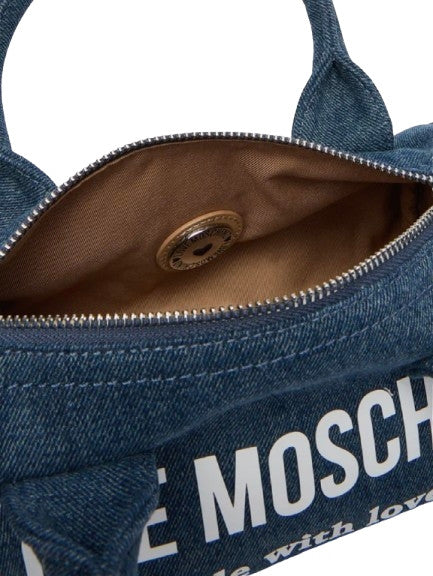 Borsa donna a mano/tracolla Love Moschino denim blu BS26MO34 JC4061PP1OLG170A