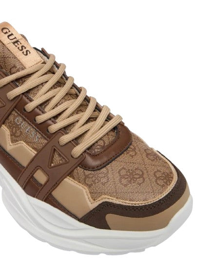 Scarpe uomo Guess sneaker Belluno beige/brown US26GU03 FMPBEUFAL12