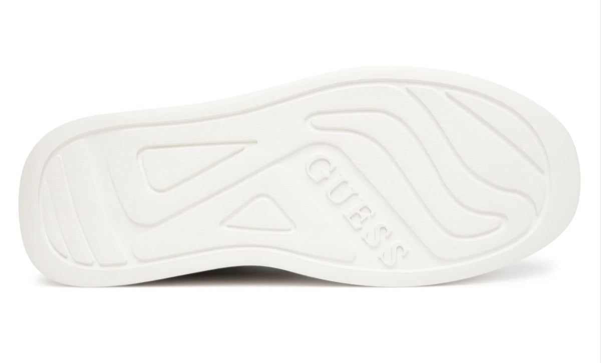 Scarpe uomo Guess sneaker Elbano logo in pelle ed ecopelle white/black US26GU04 FMFONAELL12