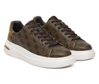 Scarpe uomo Guess sneaker Elba 4G logo in pelle ed ecopelle brown US26GU10 FMPELAFAL12