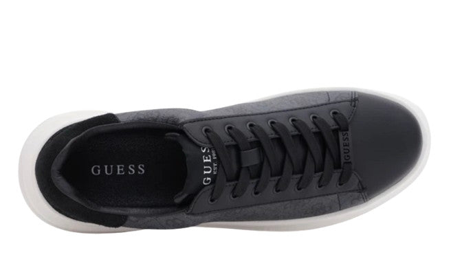Scarpe uomo Guess sneaker Elba 4G logo in pelle ed ecopelle black US26GU11 FMPVIBFAL12