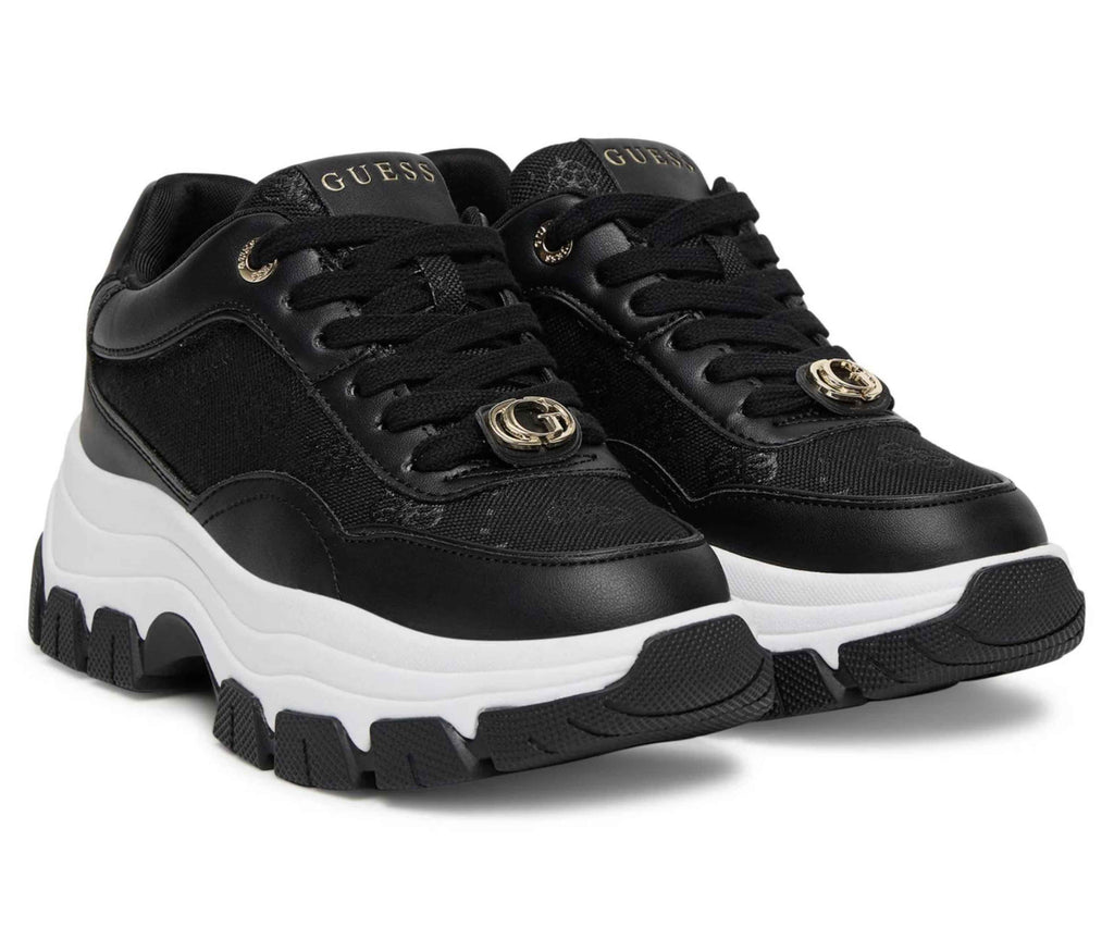 Scarpe donna Guess sneaker Runner berrett 4G black DS26GU02 FLFBRTELE12