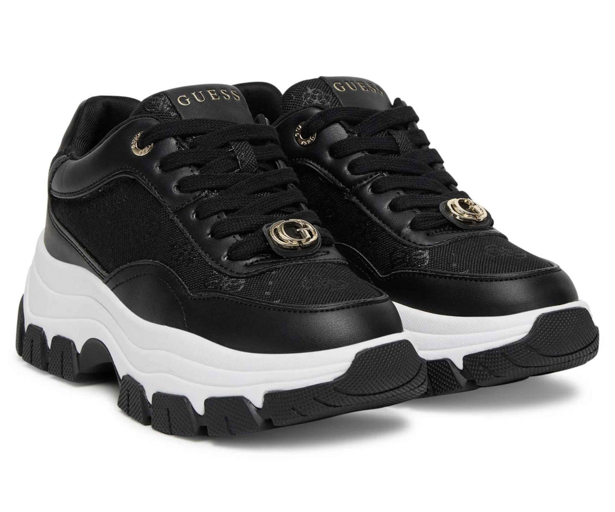 Scarpe donna Guess sneaker Runner berrett 4G black DS26GU02 FLFBRTELE12