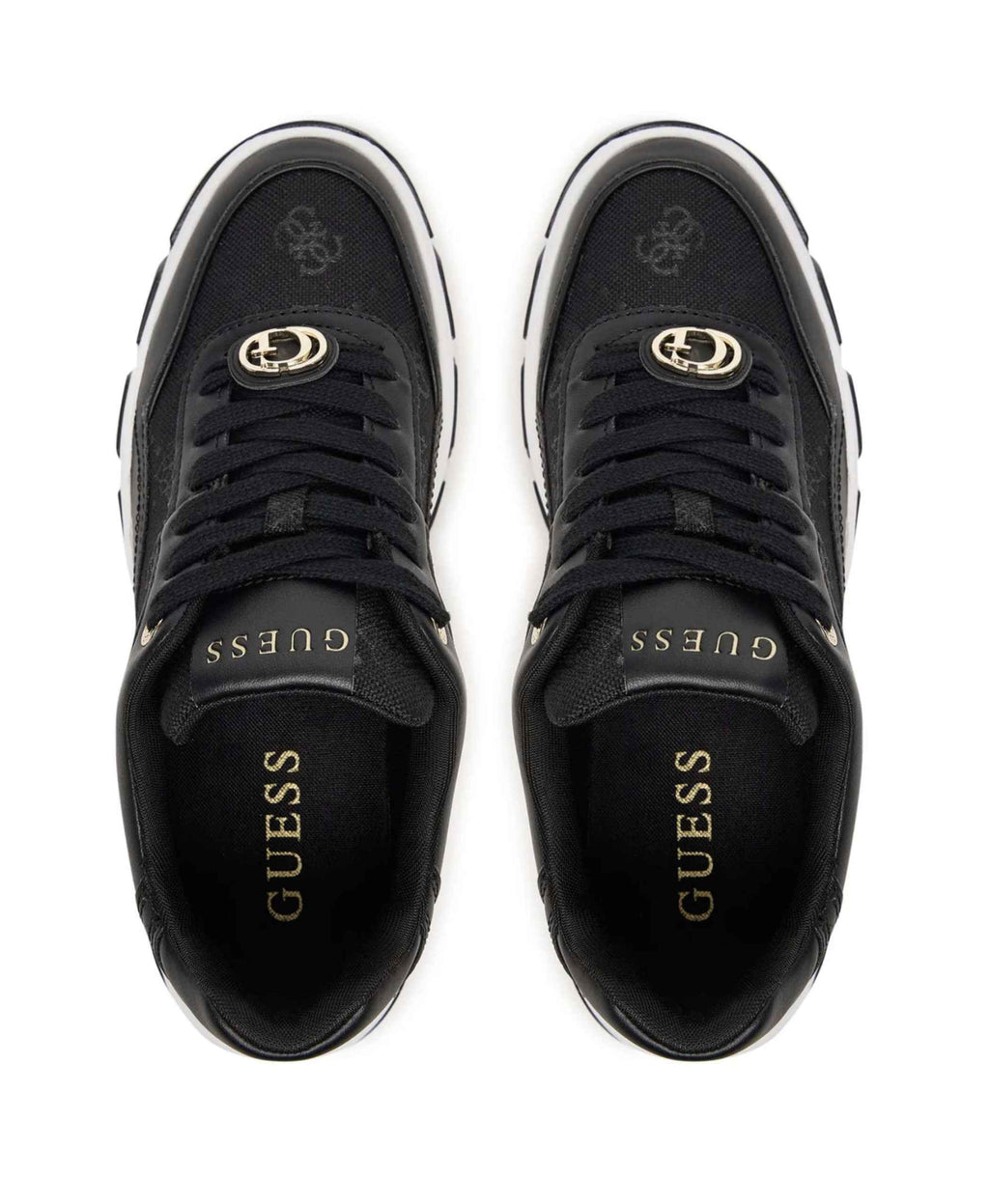 Scarpe donna Guess sneaker Runner berrett 4G black DS26GU02 FLFBRTELE12