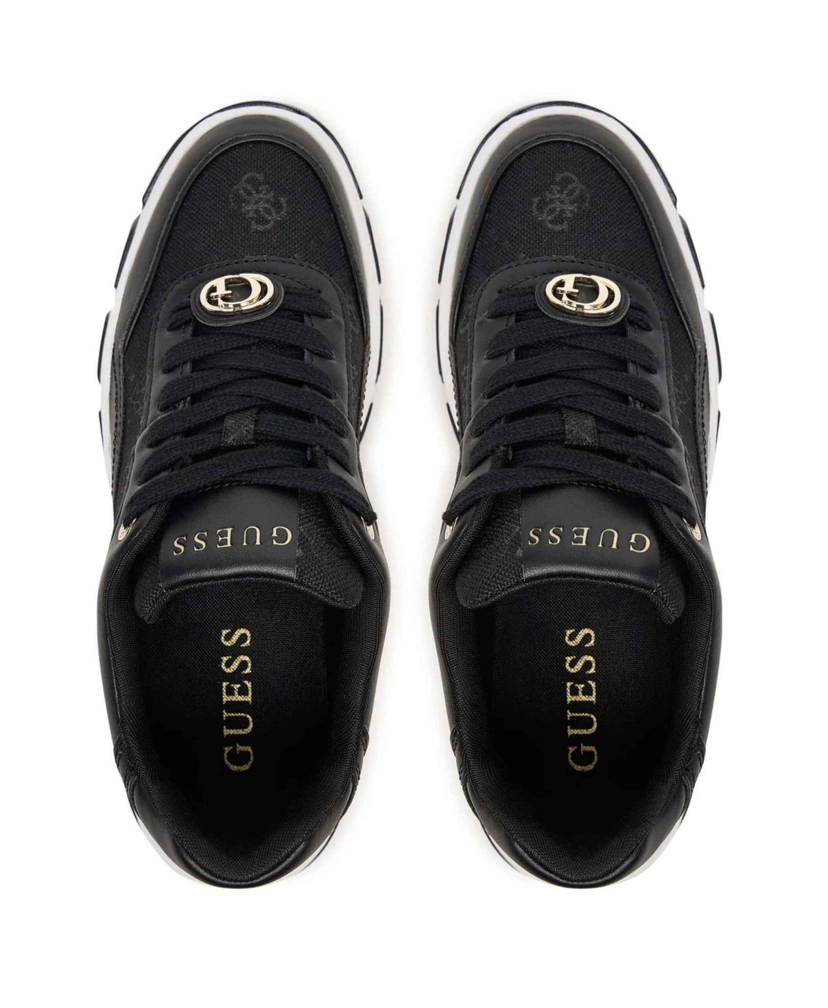 Scarpe donna Guess sneaker Runner berrett 4G black DS26GU02 FLFBRTELE12