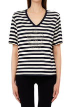 T-shirt donna Liu Jo white milk/blue ES26LJ18 TA6206 JS005 C3882