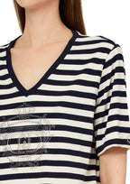 T-shirt donna Liu Jo white milk/blue ES26LJ18 TA6206 JS005 C3882