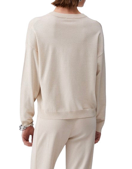 Maglia chiusa donna Liu Jo champagne ES26LJ17 TA6244 MS49I