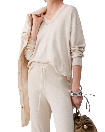 Maglia chiusa donna Liu Jo champagne ES26LJ17 TA6244 MS49I