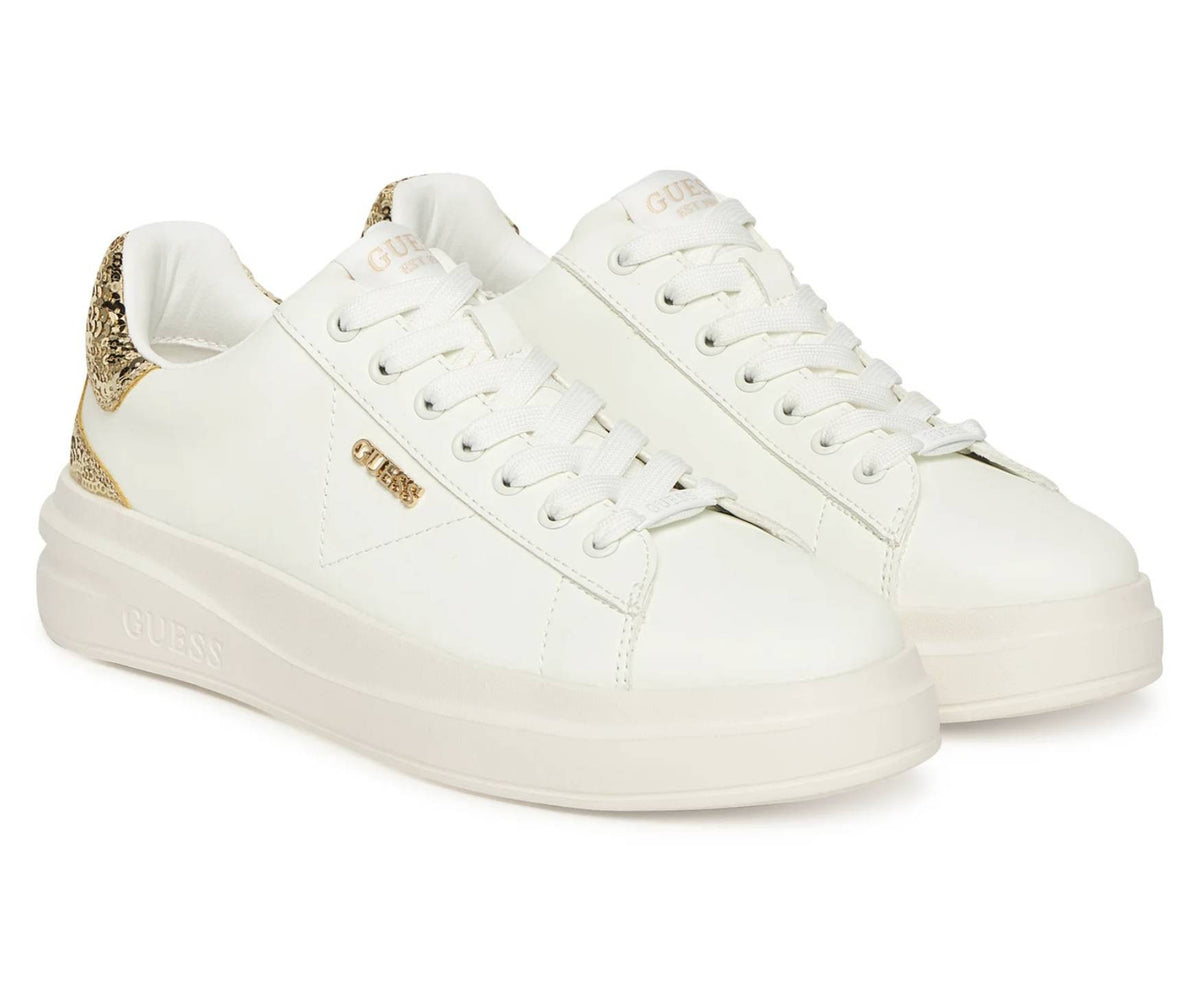 Scarpe donna sneaker Guess Elbina10 white/gold DS26GU04 FLFE10ELE12