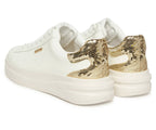 Scarpe donna sneaker Guess Elbina10 white/gold DS26GU04 FLFE10ELE12
