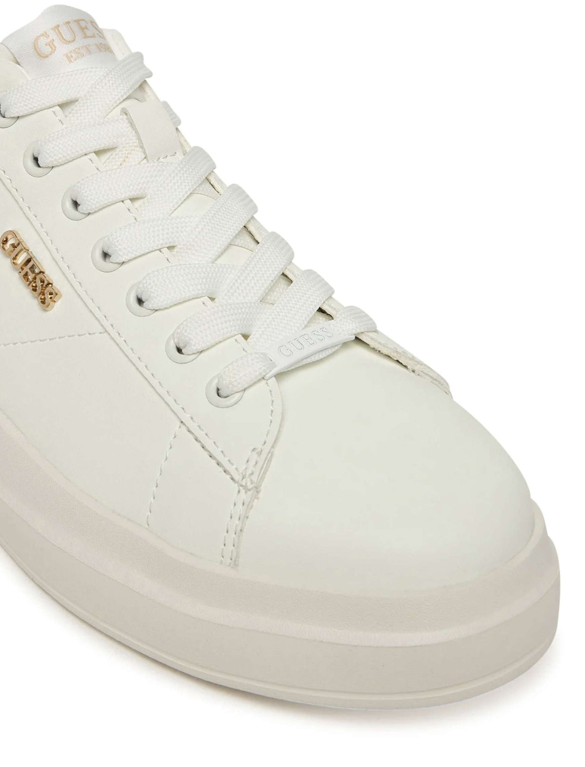 Scarpe donna sneaker Guess Elbina10 white/gold DS26GU04 FLFE10ELE12