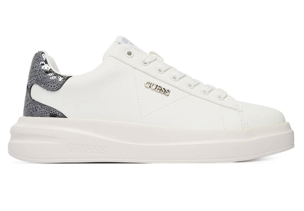 Scarpe donna sneaker Guess Elbina10 white/silver DS26GU05 FLFE10ELE12