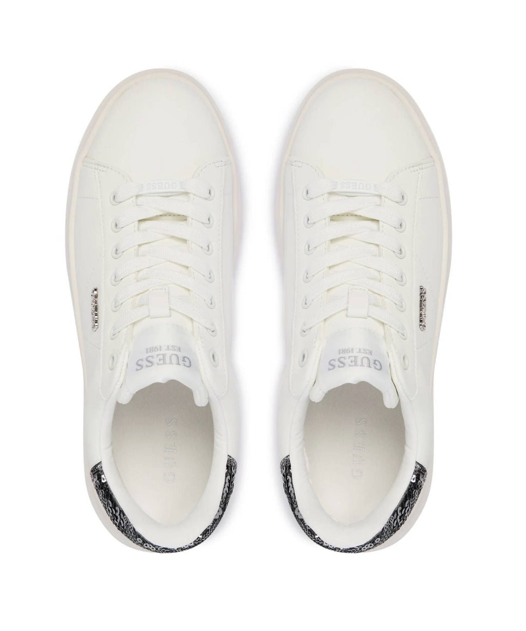 Scarpe donna sneaker Guess Elbina10 white/silver DS26GU05 FLFE10ELE12