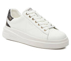Scarpe donna Guess sneaker Elbina in pelle/ ecopelle white/ brown DS26GU07 FLJELBFAL12
