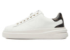 Scarpe donna Guess sneaker Elbina in pelle/ ecopelle white/ brown DS26GU07 FLJELBFAL12