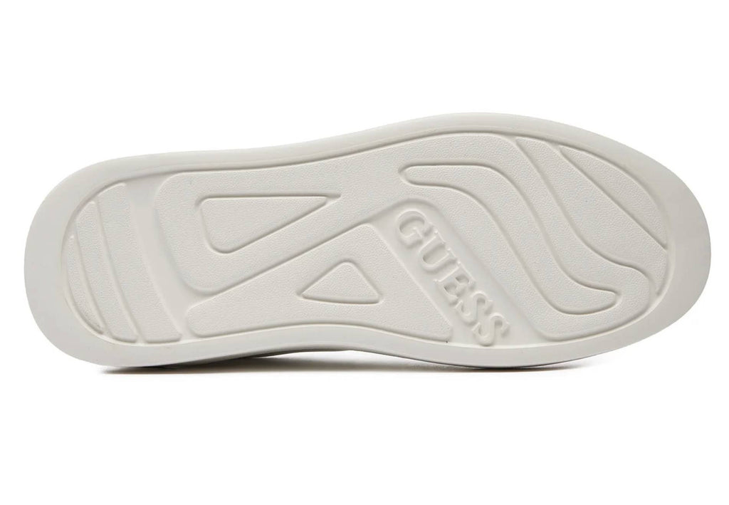 Scarpe donna Guess sneaker Elbina in pelle/ ecopelle white/ brown DS26GU07 FLJELBFAL12