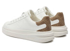 Scarpe  Guess sneaker Elbina in pelle white/ beige DS26GU08 FLJELBFAL12