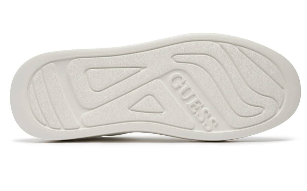 Scarpe  Guess sneaker Elbina in pelle white/ beige DS26GU08 FLJELBFAL12
