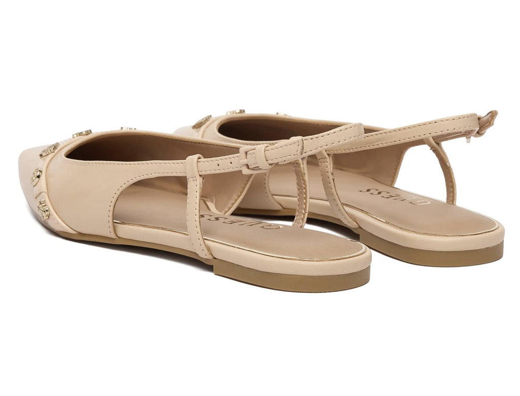 Sandalo donna Guess slingback Dorlee pelle nude DS26GU10 FLPDORLEA05