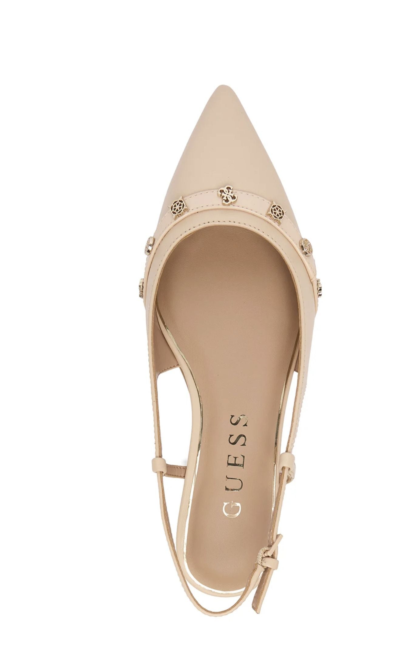 Sandalo donna Guess slingback Dorlee pelle nude DS26GU10 FLPDORLEA05