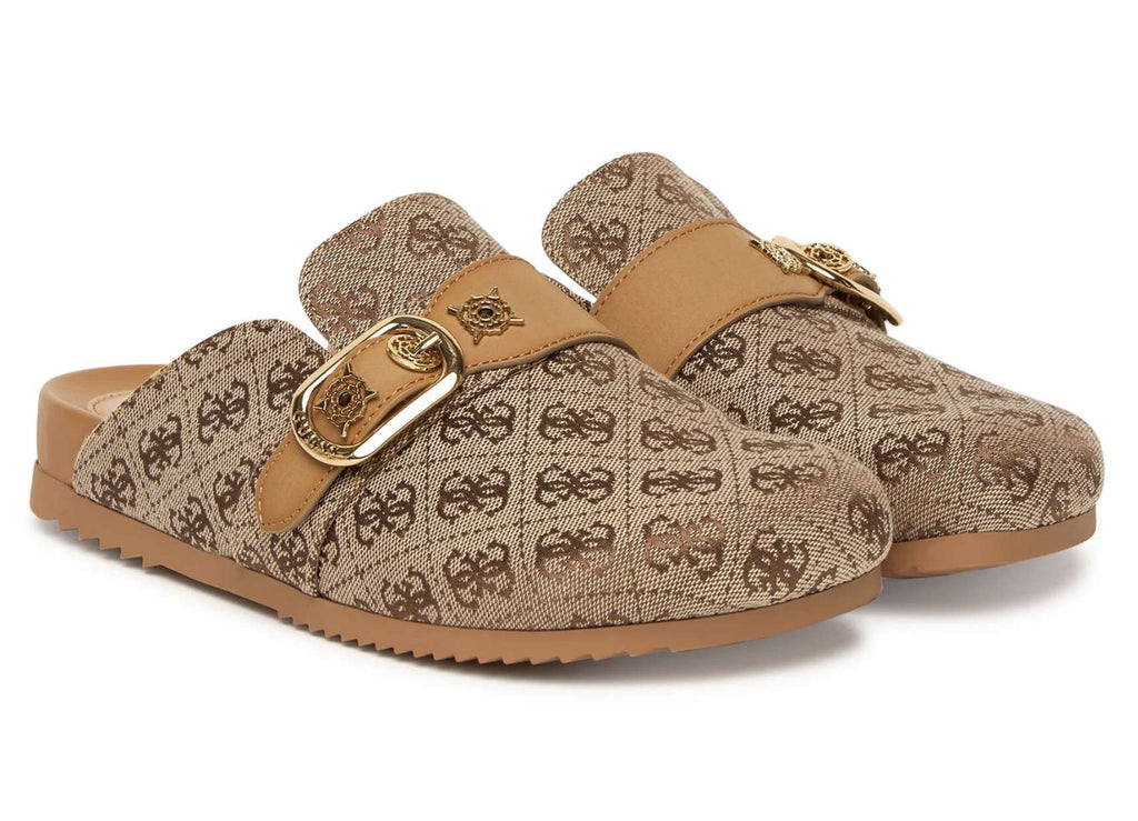 Scarpe sabot donna Guess Galavanta beige/brown DS26GU14 FLPGALFAL06