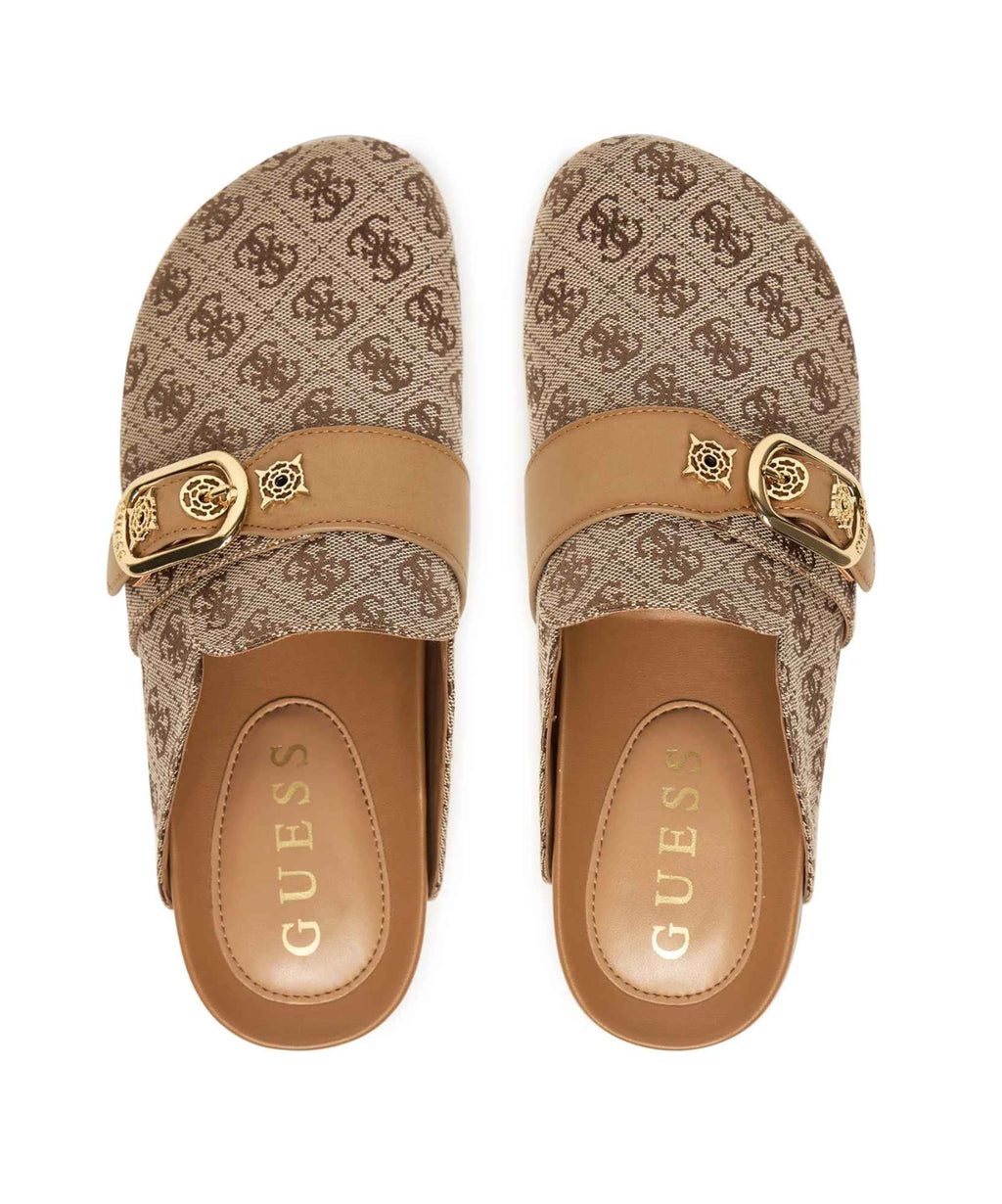 Scarpe sabot donna Guess Galavanta beige/brown DS26GU14 FLPGALFAL06