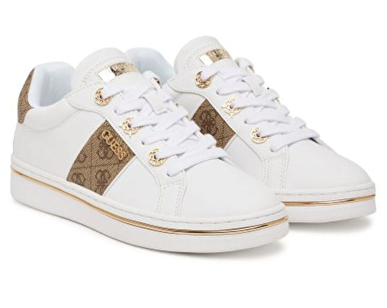 Sneaker donna Guess Stew white/beige/brown DS26GU19 FLPSTWFAL12