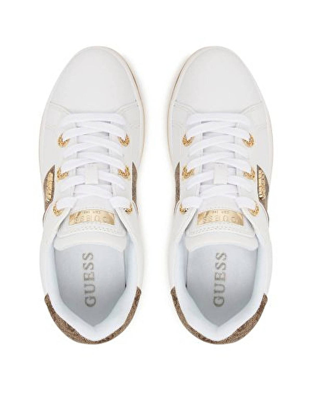 Sneaker donna Guess Stew white/beige/brown DS26GU19 FLPSTWFAL12