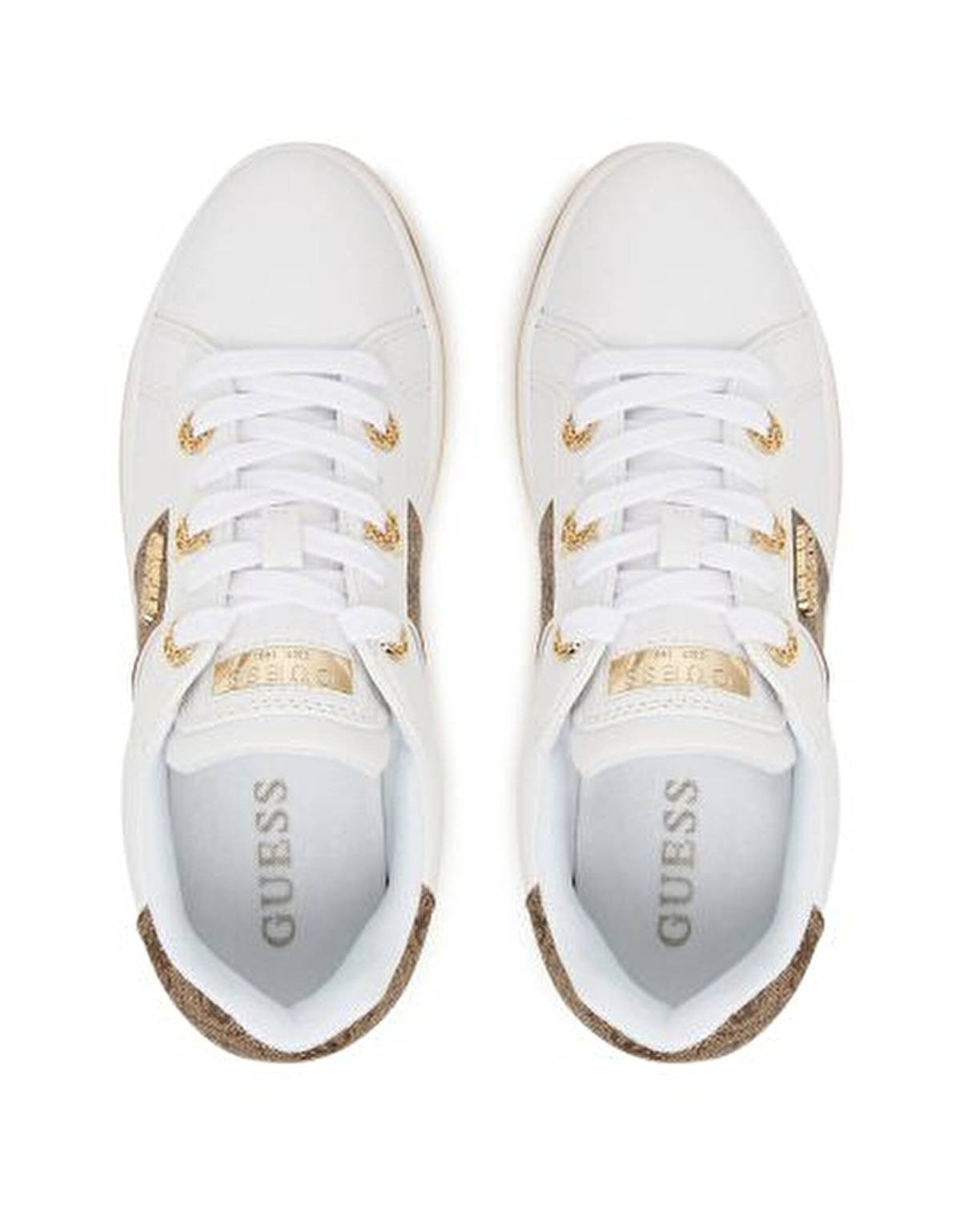Sneaker donna Guess Stew white/beige/brown DS26GU19 FLPSTWFAL12