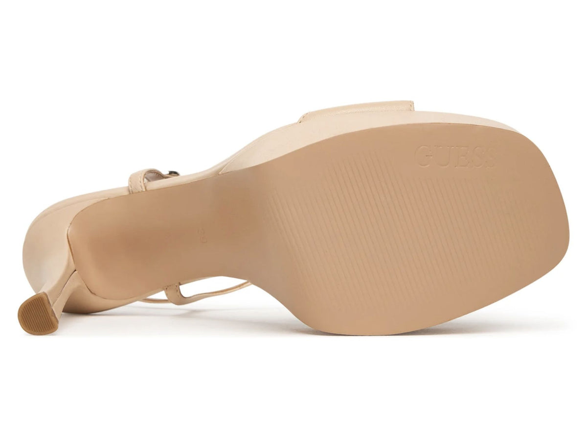 Sandalo Guess Hendora TC 120 in pelle rosa nude DS26GU20 FLPHENLEA03