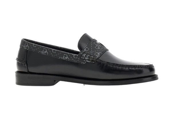 Scarpe uomo mocassino Guess in pelle Rossio nero US26GU13 FMPROSFAL14
